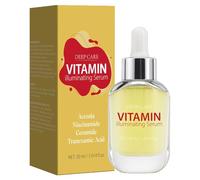Siero illuminante di vitamina per il viso, con vitamina C, acido ialuronico, Siero illuminante per il viso per la pelle opaca, migliora il tono della pelle irregolare, Radiance Booster (1Pcs)