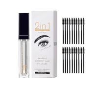 Siero per Ciglia E Sopracciglia Da 7ml, Con 20 Pennelli per Ciglia, Siero per Ciglia E Sopracciglia 2 in 1, Ciglia Dall'aspetto Naturalmente Pieno, Spesse E Più Lunghe, Suero para pestañas y cejas