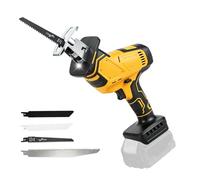 Sierra alternante inalámbrica, compatible con baterías DEWALT de 18 V/20 V, 2700 rpm, motor sin escobillas, velocidad variable, 4 hojas de sierra para madera (hasta 180 mm) y metal (hasta 20 mm) (solo