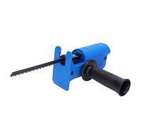 Sierra alternativa, sierra de calar eléctrica portátil para cortar madera y metal, accesorio de taladro eléctrico, sierra de mano con 3 hojas de sierra, azul
