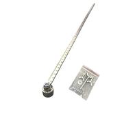 Sierra circular de acero inoxidable de 50 cm con borde recto, regla de medición de precisión grabada con láser con escala nítida, guía universal de carpintería para tablas de cortar, manualidades