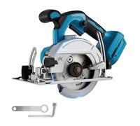 Sierra circular de mano con batería para Makita 18 V, 125 mm, motor sin escobillas, 0-45°, profundidad de corte de 45 mm, mini sierra circular para madera, plástico (sin batería y hoja de sierra)