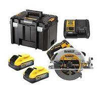 Sierra circular DeWALT 18V XR 190 mm 2 baterías PowerStack de 5,0 Ah DCS573H2T
