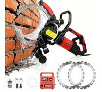 Sierra circular eléctrica para hormigón, motor de 9500 W/12000 W, con una profundidad de corte máxima de 30 cm. Incluye línea de agua, bomba y 2 cuchillas. Ideal para piedra y ladrillo 9500W