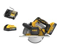 Sierra circular inalámbrica Dewalt de 184 mm para cortar metal, 18 V XR, 2 baterías de iones de litio de 5,0 Ah DCS383H2