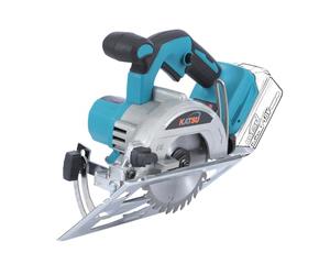Sierra Circular Inalámbrica KATSU FIT-BAT de 21V, Sierra Circular Eléctrica de 5" con Motor sin Escobillas, 13000RPM, 30mm Profundidad de Corte, Hoja de Corte de 125mm Incluida, sin Baterías