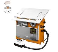 Sierra circular profesional con recogida de polvo | Bisel de 45°, profundidad de corte de 0-50 mm y elevación del eje óptico | 4500-13000 RPM para carpintería y bricolaje