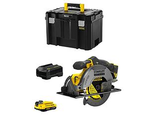 Sierra Circular STANLEY FatMax SFMCS500D1T (1 Batería de 2,0 Ah + Cargador + TSTAK VI)