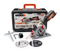 Sierra Circular WORXSaw XL | WX427 | Disco de 120mm | 46mm de profundidad de corte | Incluye 3 discos WORX en equipo básico | Potente motor de 710W | Incluye maletín