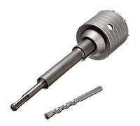 Sierra Corona Perforadora Hormigon en seco SDS Plus 30-160 mm de diámetro completa para martillo perforador 60 mm (7 filos) SDS Plus 350 mm