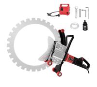 Sierra Cortadora De Hormigón Eléctrica Toroidal De 9800 W, Sierra Circular De Mano For Hormigón, Profundidad De Corte De 11,8 Pulgadas, Con Supresión De Polvo Alimentada Por Agua
