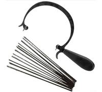 Sierra curva con mango curvado y marco de aleación para tareas de corte de precisión en manualidades de joyería y proyectos artísticos