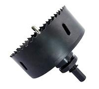 Sierra de agujero bimetálica con eje resistente, broca de sierra anular HSS de 4 pulgadas para todos los taladros eléctricos de 1/2 para madera, plástico, yeso y metal