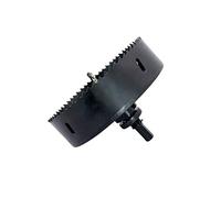 Sierra de agujero bimetálica con eje resistente, broca de sierra anular HSS de 6.38 pulgadas para todos los taladros eléctricos de 1/2 para madera, plástico, yeso y metal
