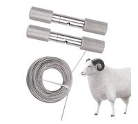 Sierra de alambre de corneado - Sierra de cadena manual con asas para cortar cuerno de cabra | Sierra de alambre multifunción para acampar picnic jardín senderismo granja