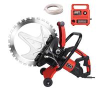 Sierra de anillo eléctrica para concreto, cortadora profesional de concreto de 40 cm, rozadora de muros con bomba de agua, profundidad de corte de 29 cm, 3000 RPM, para granito reforzado.(110V)