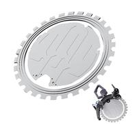 Sierra de anillo para hormigón, diseño ligero de 4500 W con ruedas auxiliares, profundidad máxima de 12.2 pulgadas, incluye cuchillas de diamante para granito, hormigón, mármol