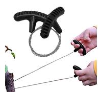 Sierra de cable para tubos de PVC | Rollo de sierra de alambre de acero,Mini cable de corte dentado de bolsillo de mano, sierra de alambre para Bushcraft Gear Caza Senderismo Corte de árboles Gimocool