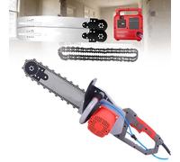Sierra De Cadena De Diamante Eléctrica, Cortadora De Muros De Hormigón, Sierra De Cadena De Hormigón Eléctrica, 14"/19" Profundidad De Corte, Supresión De Polvo Con Bomba De Agua(35cm,2*blade)