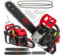 Sierra De Cadena De Gasolina powermat RTPSP0035 5,7PS 49,3cc 16" 18" 2 Cadenas