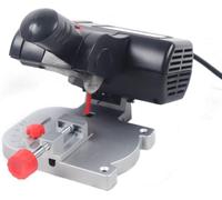 Sierra de calar ajustable con motor de 90 W, bisel de 0 a 45°, base de aluminio para cortar metal, vidrio, hierro y aluminio.