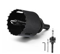 Sierra de calar de 50 mm, sierra de corona bi-metálica con vástago SDS plus y vástago hexagonal. Juego de coronas de perforación para madera, yeso, metales delgados, plásticos