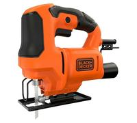 BLACK+DECKER Sierra de calar con cable 400W, 3000 cpm, carrera de 18 mm, corte en bisel ±45°, cambio de hoja sin herramientas - Incluye hoja para madera, BES602-QS