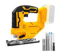 Sierra de calar inalámbrica compatible con batería DeWalt Max de 20 V, velocidad variable de 2900 rpm, cortes biselados a 45°, longitud de carrera de 25 mm, orbital de 3 posiciones para corte de