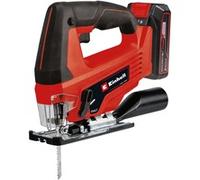 Einhell Sierra de calar con batería TC-JS 18 Li (1x2,5 Ah) Power X-Change (iones de Li, 18V, función de carrera pendular, adaptador de aspiración, incl. 1 batería de 2,5 Ah, cargador y maletín)