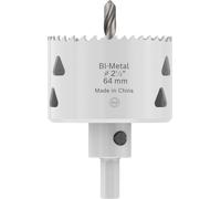 Bosch 1 sierra perforadora con adaptador para varios materiales (para acero, paneles de yeso, diámetro de 64 mm, taladro profesional)