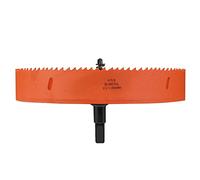 sierra de corona, Cortador de agujeros HSS profundidad corte bimetálico, diámetro 200-250 mm, adecuado for cortar madera, paneles yeso y láminas metal blando(Diameter 250mm)