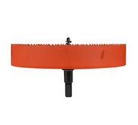 sierra de corona, Cortador de agujeros HSS profundidad corte bimetálico, diámetro 200-250 mm, adecuado for cortar madera, paneles yeso y láminas metal blando(Diameter 200mm)