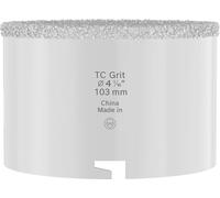 Bosch 1 sierra perforadora con adaptador para ladrillo y azulejos blandos (para ladrillo, azulejos, diámetro de 103 mm, accesorio profesional)