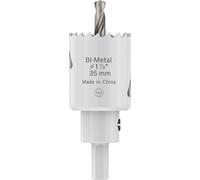 Bosch 1 sierra perforadora con adaptador para varios materiales (para acero, paneles de yeso, diámetro de 35 mm, taladro de accesorios profesionales)