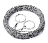 Sierra De Cuerda Manual For Exteriores, De 1 A 5 M, Portátil, De Acero Inoxidable, For Cortar Cadenas, Ideal For Acampar, Hacer Senderismo Y Sobrevivir, Herramientas De Carpintería.(1M)