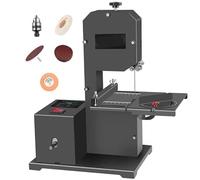 Sierra de desplazamiento eléctrica para carpintería, altura de corte de 70 mm, velocidad de 1750 rpm, ideal para cortes rectos, curvos, arco, multiángulo, molienda y pulido