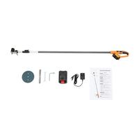 Sierra de eje telescópica, 2-en-1 batería telescópica tijera de árbol con batería de litio de 4 Ah y cargador, longitud ajustable 1,8-2,8m, 12000rpm Sierra de jardín Tijeras para árboles