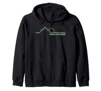 Sierra de Gredos de España Retro Escalada, esquí Senderismo Sudadera con Capucha
