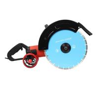Sierra de hormigón, cortador de pavimentos, sierra eléctrica para hormigón, sierra circular con hoja de sierra y polea de inversión rodante con disco de corte de diamante de 350 mm, 3800 rpm