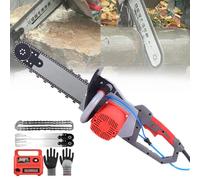 Sierra de hormigón, motosierra eléctrica de 13,8/18,9 pulgadas, 220 V, con suministro de agua húmeda y bomba de agua para eliminar el polvo, ideal para ranurar ladrillos, granito,48cm/18.9in