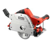 Sierra de inmersión con batería de 18 V con guía de 140 mm - Sierra circular para madera inalámbrica con batería de 4 Ah, cargador, cortes precisos, extracción de polvo, para trabajos de bricolaje