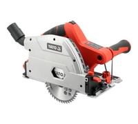 Sierra de inmersión con batería de 18 V con riel guía, sierra circular para madera, corte preciso, sierra inalámbrica para madera con profundidad de corte variable, incluye riel y abrazaderas