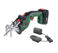 Sierra de jardín inalámbrica Bosch Keo de 18 V, filo de corte de 80 mm, hoja de precisión suiza.