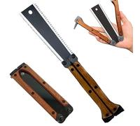 Sierra de mano japonesa, pequeña sierra de tracción plegable japonesa de 6.3 pulgadas, sierra de podar plegable japonesa de corte empotrado, sierra de mano plegable con hoja de doble filo Sk5 (13/14