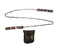 Sierra de Mano Plegable de 48in, Cadena Portátil para Jardinería con Bolsa de Almacenamiento - Acero Manganeso Resistente, Corte Eficiente para Ramas y Troncos