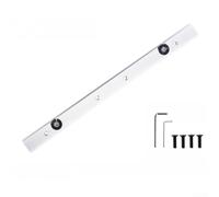 Sierra de mesa de taller de aleación de aluminio, barra de inglete deslizante compatible con rieles guía en T y ranuras en T, proporciona un accesorio estable con tornillos ajustables (300 mm)