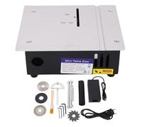 Sierra de Mesa Eléctrica Portátil 4 Cuchillas Cepillo Tubo de Polvo Herramienta Multifuncional para Trabajar la Madera para Manualidades Fabricación de Modelos Decoraciones