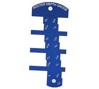 Sierra de mesa Medidor de de profundidad Herramienta de medición de precisión Marcas grabadas con láser de aleación de aluminio duraderas para artesanos de la carpintería 50 x