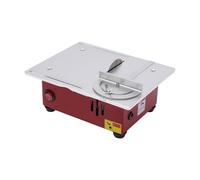 Sierra de mesa, Mini sierra de mesa de escritorio eléctrica con cable de 96 W, motor de cobre puro de 24 V, velocidad de hoja ajustable