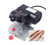 Sierra de mesa Mini sierra ingletadora de banco for cortar madera y metal, con ángulo de 45 grados, for escritorio